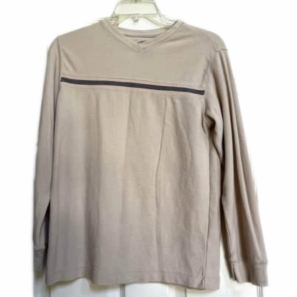 First Wave Cream Long Sleeve Shirt – Boys Size 14